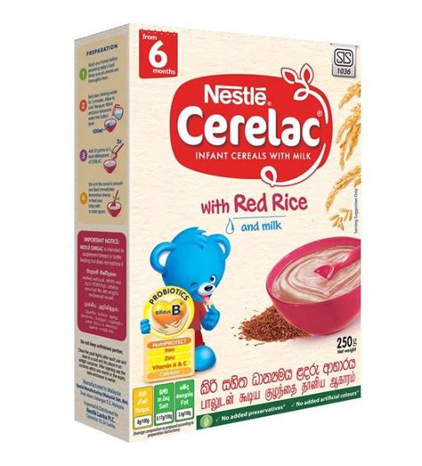 NESTLE CERELAC Infant Cereal With Red Rice Milk From 6 Months 250 G