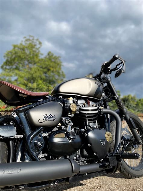 Details Zum Custom Bike Triumph Bonneville Bobber Des H Ndlers Motorrad