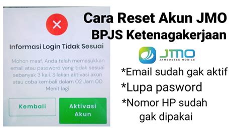 Cara Reset Akun Jmo Bpjs Ketenagakerjaan Youtube