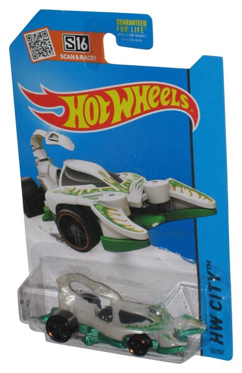 Hot Wheels HW City White Green Scorpedo Toy Car Walmart