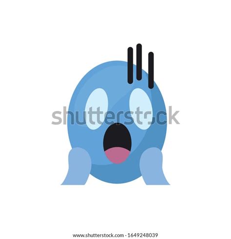 Scream Emoji Face Flat Style Icon Stock Vector (Royalty Free) 1649248039 | Shutterstock