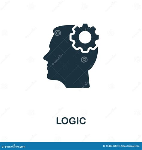 Logic Icon Symbol. Creative Sign from Science Icons Collection. Filled ...