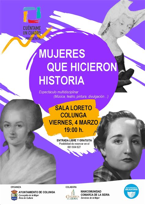 MUJERES QUE HICIERON HISTORIA Turismo Colunga