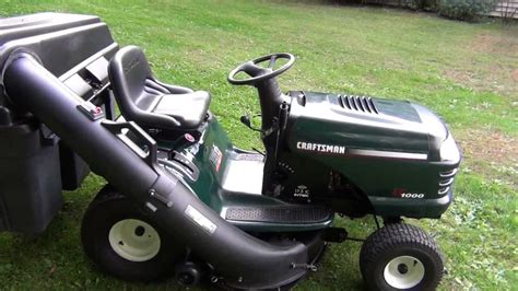 Craftsman T1000 Bagger at Craftsman Riding Mower