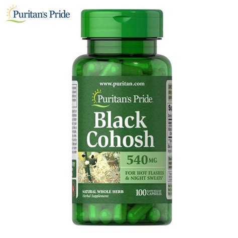 แบลคโคฮอช Puritan s Pride Black Cohosh 540 mg 100 Capsules LINE SHOPPING