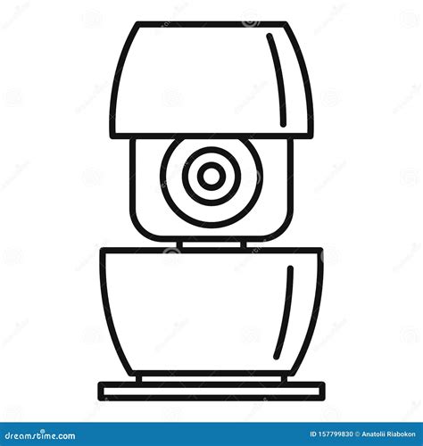 Life Smart Speaker Icon Outline Style Stock Vector Illustration Of