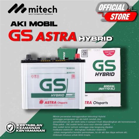 Jual Aki Mobil Mitsubishi Pajero Gs Hybrid Astra D L Aki Basah V