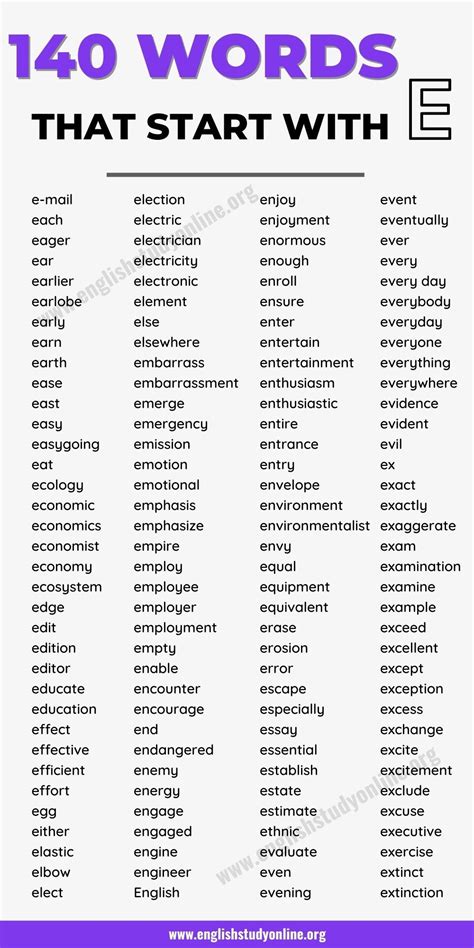 Letter Word That Starts With S And End In E