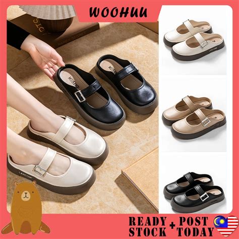 Woohuu Women Flat Wedge Sandals Kasut Perempuan Shopee Philippines