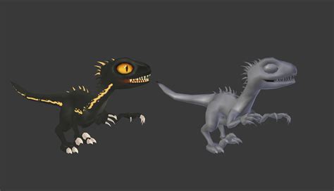 3d Model Low Poly Indoraptor Animated Vr Ar Low Poly Cgtrader