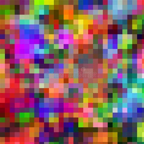 Illustration Of Colorful Pixels Stock Illustration Illustration Of