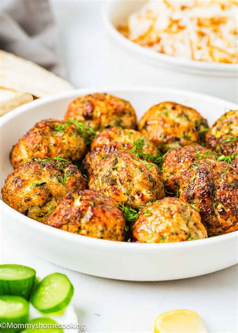 Easy Greek Chicken Meatballs Baked No Eggs Karinokada