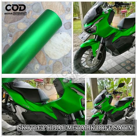 Skotlet Hijau Satin Doff Metalik Variasi Body Motor Nmax Pcx Vario