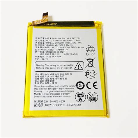 3.85V 3200Mah Li3931T44P8h806139 Voor Zte Blade V9... – Grandado