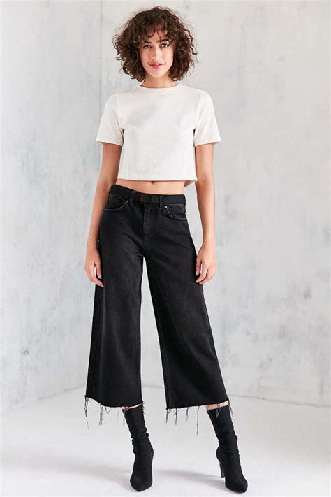 Marias Cool Af Cropped Denim Culottes Fashionista