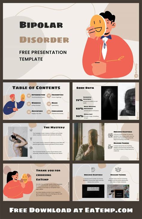 Bipolar Disorder PPT Presentation Template EaTemp