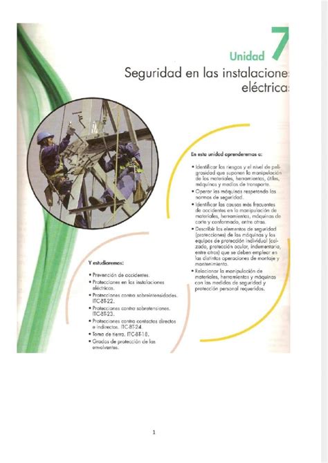 Pdf Unidad Seguridad En Las Instalaciones Electricas Dokumen Tips