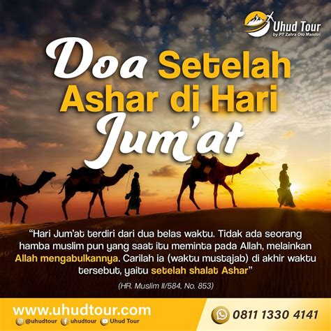 Doa Setelah Ashar Di Hari Jumat