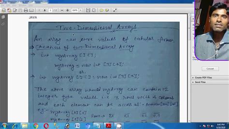 Two Dimensional Array Java Youtube