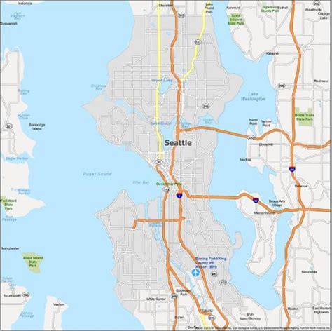 Map Of Seattle Washington Gis Geography