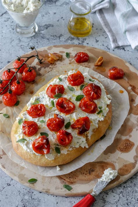 Roasted Tomato Focaccia With Ricotta Marisa S Italian Kitchen