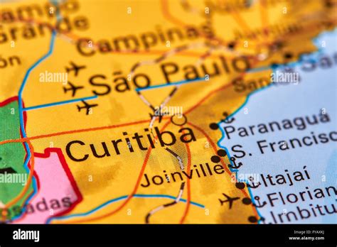 Curitiba Brazil Map / Map Of Brazil Showing The Location Of The State Of Parana And City Of ...