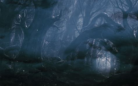 Painting of forest, fantasy art, forest, dark HD wallpaper | Wallpaper Flare