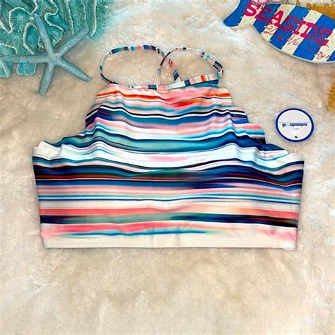 Swimsuits For All Swim New Swimsuits For All Sz Pink Aqua Peach Watercolor Hi Waist Bikini