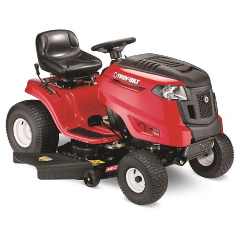 Troy Bilt Tb46 19 Hp Automatic 46 In Riding Lawn Mower With Mulching