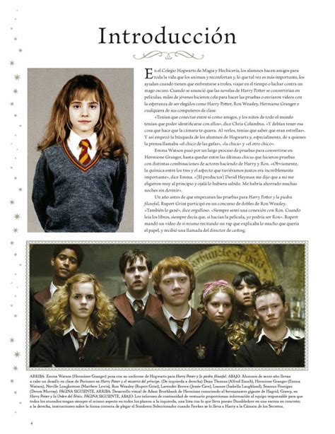 Harry Potter Los Archivos De Las Pel Culas Los Alumnos De Hogwarts