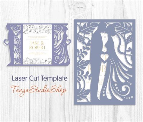 Free 273 Laser Cut Free Wedding Invitation Svg Files Svg Png Eps Dxf File