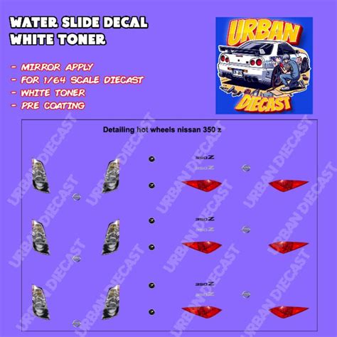 Jual Hot Wheels Decal Detailing Nissan Z Shopee Indonesia