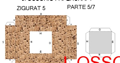 Jossoriopapercraft Papercraft Recortable De Un Zigurat 3 Templo Porn