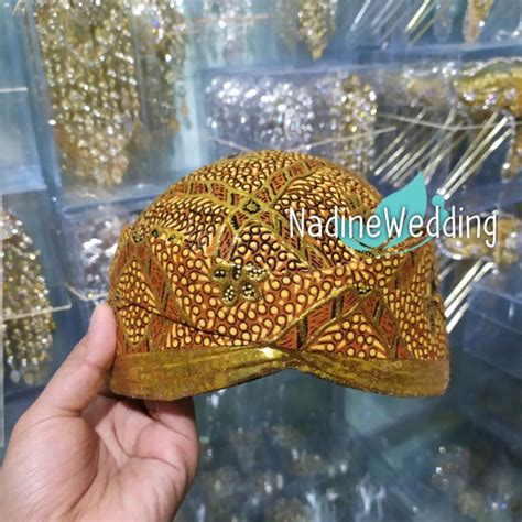 Jual Blangkon Sunda Prodo Blangkon Pengantin Model Sunda Motif