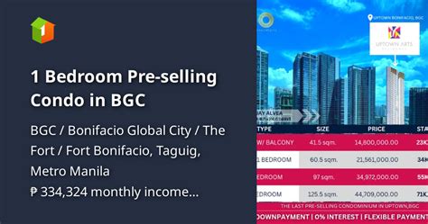 1 Bedroom Pre-selling Condo in BGC [Condos 🏙️] (June 2024) in BGC ...