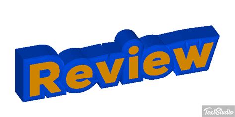 Review Word Animated  Logo Designs