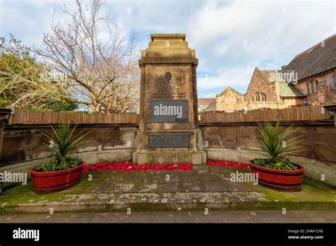 War Memorial In The Town Centre Of Coldstream Scottish Borders