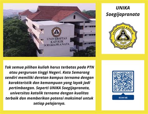 profil singkat unika soegijapranata  alasan memilihnya  universitas
