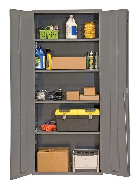 DURHAM MFG Industrial Storage Cabinet, Gray, 84 in H X 36 in W X 24 in ...