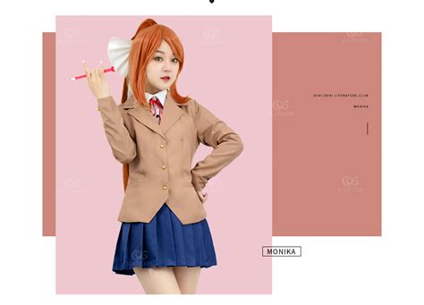 Doki Doki Literature Club Girls Cosplay Costume School Uniform