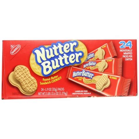 Nabisco Nutter Butter Sandwich Cookies Peanut 24 Count 1 Frys Food Stores