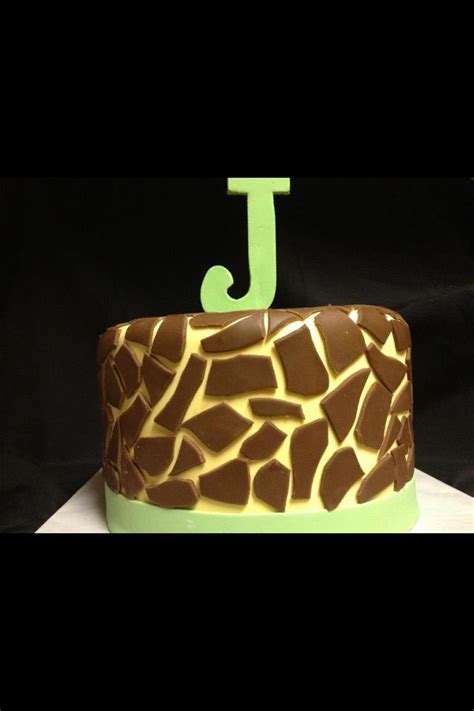 Giraffe Print Baby Shower Cake