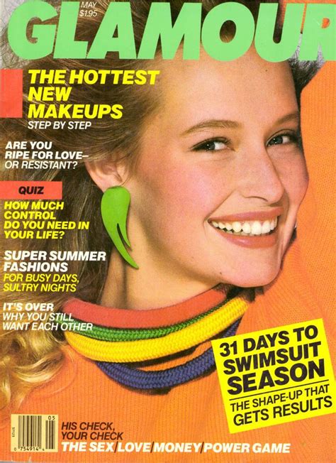 Glamour Magazine 1988 Estelle Lefebure Isabella Rossellini Vintage Vtg