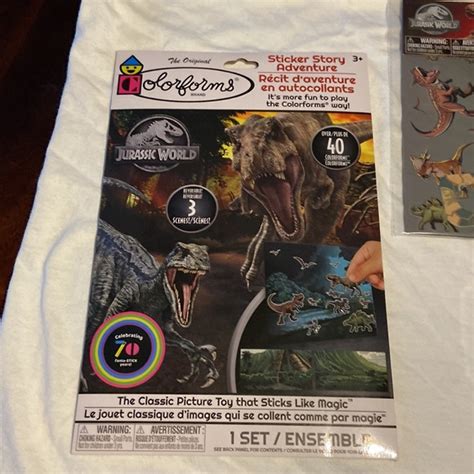 Jurassic World Colorforms Toys New Jurassic World Sticker And Activity Bundle Set Poshmark