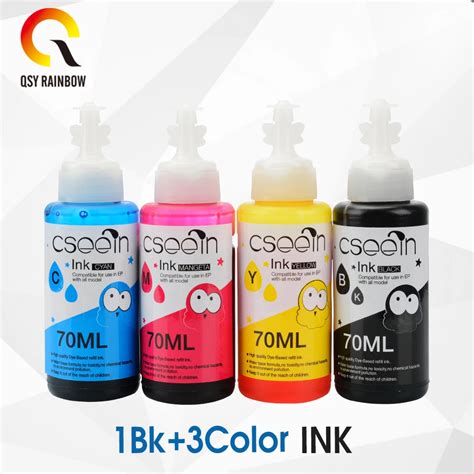 4 Colors Ink Compatible For Epson Ink Refill Kit 70ml For Epson L800