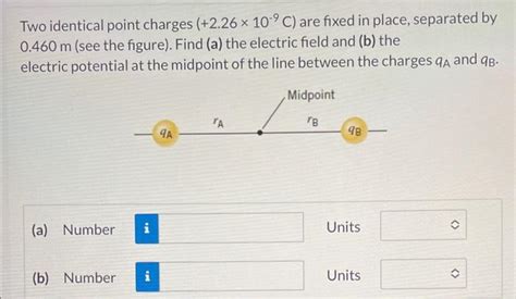 Solved Two Identical Point Charges 2 26109C Are Fixed Chegg