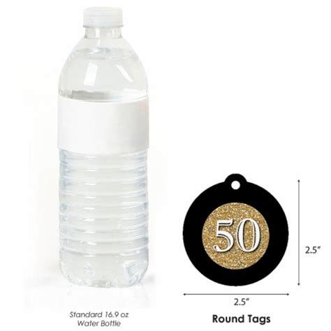 Big Dot Of Happiness Adult 50th Birthday Gold Birthday Party Favor