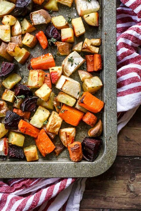 Roasted Winter Vegetables Recipe Dinner Then Dessert