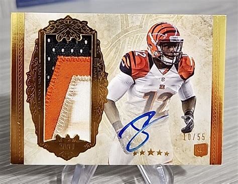 Mohammed Sanu 2012 Topps Five Star Rookie Patch Autograph 55 167