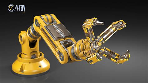 Robotic Arm Rigged And Animated D Model Animated Rigged Cgtrader